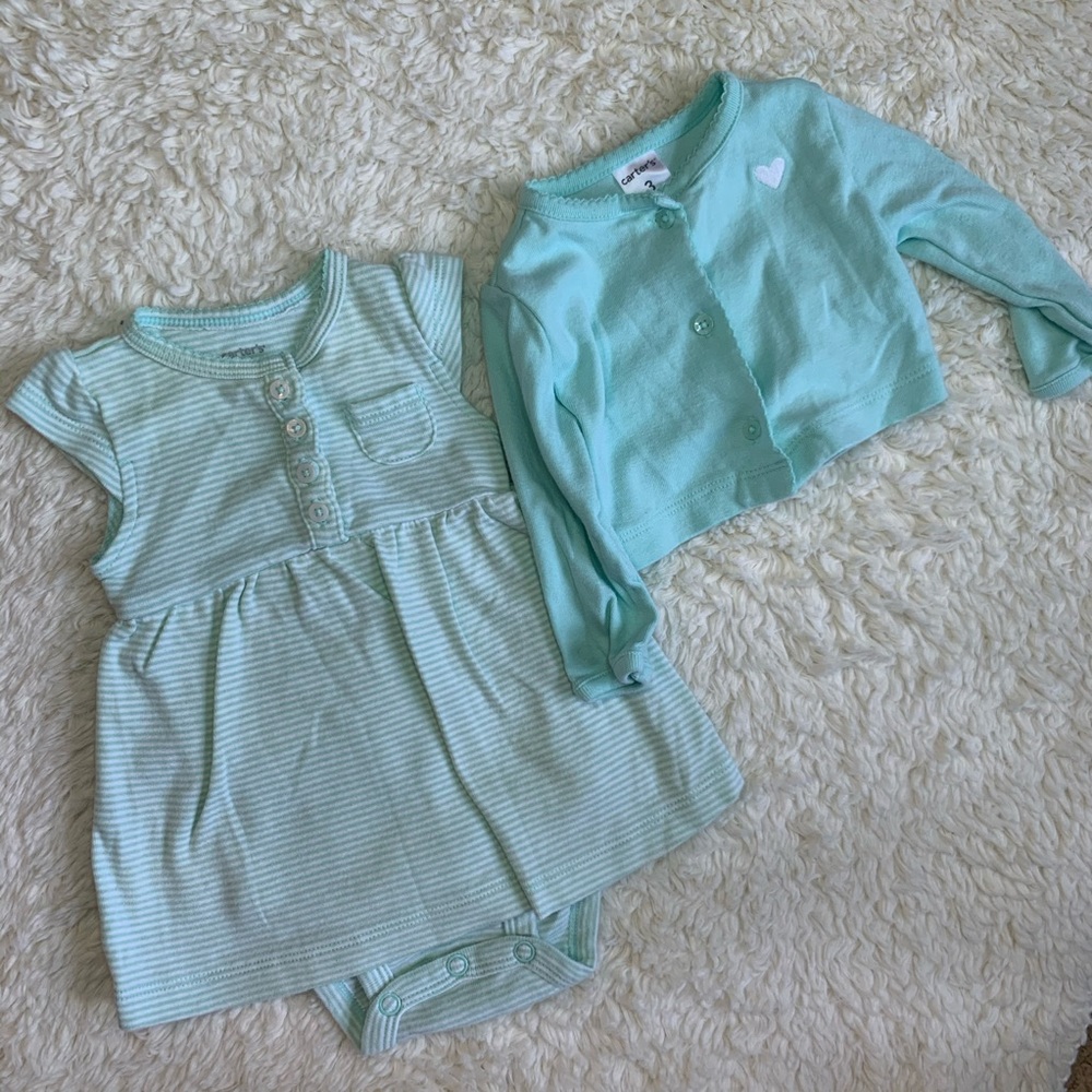Baby girl dress with bodysuit from Carter’s